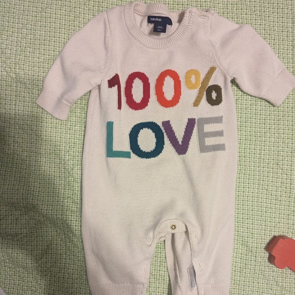 Baby one piece sweater